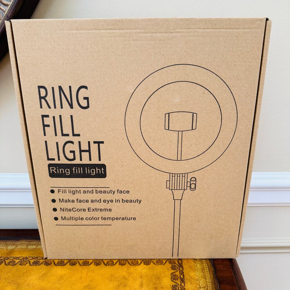 Desk Ring Light Stand 10.5'' Desktop Phone Holder Video Recording Podcast NEW
